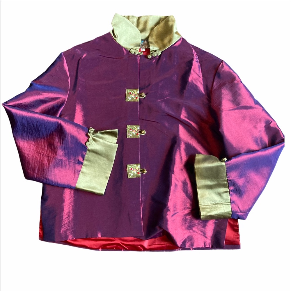 VTG Asian Inspired Silk Top